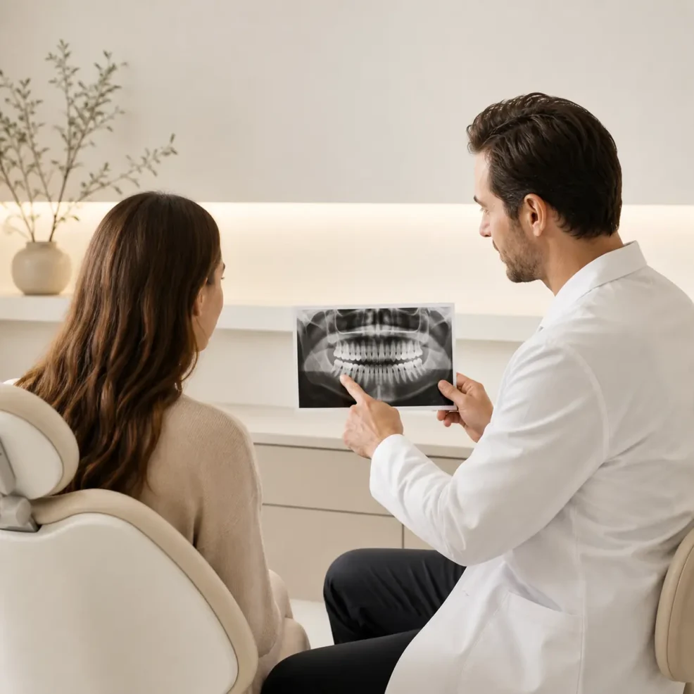Oral surgery consultation for wisdom teeth at COSMOGLOW in Barcelona