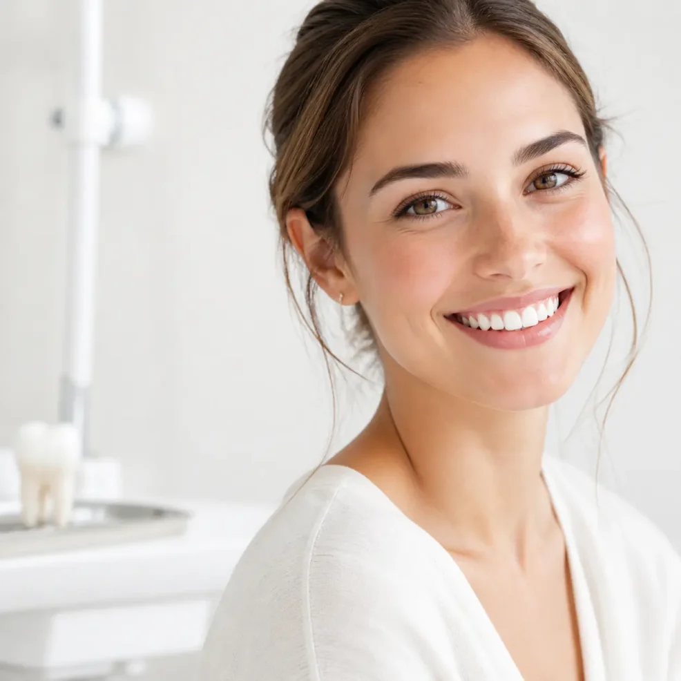 Teeth whitening consultation at COSMOGLOW in Barcelona