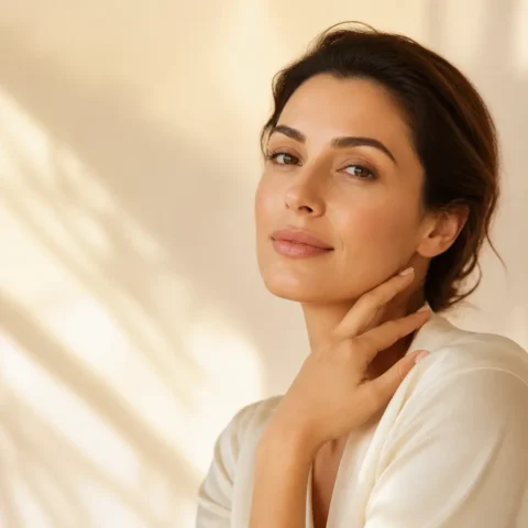 Mujer que representa la medicina estética personalizada en COSMOGLOW