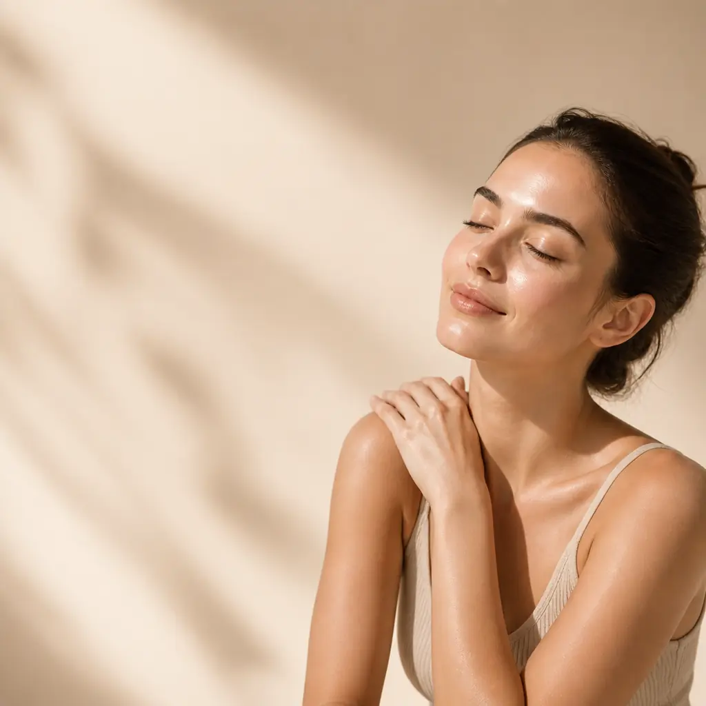 Woman representing personalised body treatments at COSMOGLOW